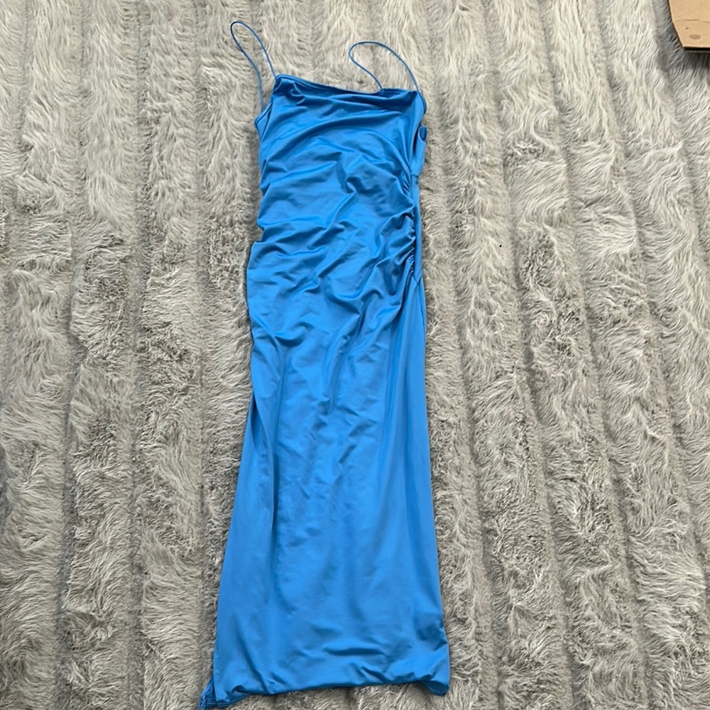 Elegant Blue Maxi Dress